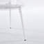 Ensemble de salle à manger 5 pièces pour cuisine ou bar à la maison - table en marbre blanc et 4 chaises, plateau de table compact de 27,96 pouces
