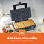 GEEPAS 1000W Deep Fill Waffle Maker 2 Slice Non-Stick Electric Belgian Waffle iron