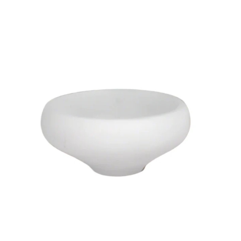Bol en ciment blanc, Blanc