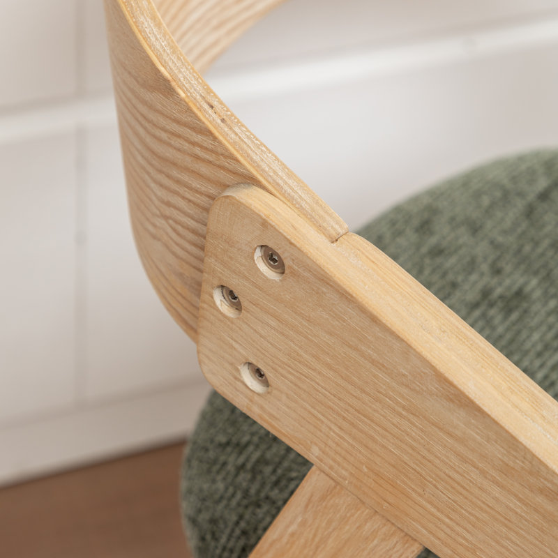 Tabouret de comptoir rembourré Devane, Green