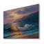 «Beautiful Blue Ocean Sunset and Waves IV», reproduction sur toile-168717542-168717536