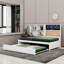Lit de jour avec tablettes de rangement Browyn-536792181