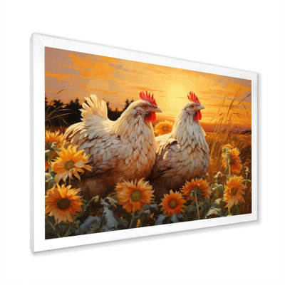 Poulet aimant Bexhet au coucher du soleil - Imprimé