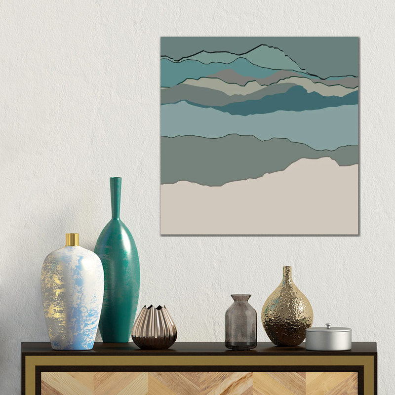 Silhouette Abstract Art 1 Piece Wall Art on Canvas, 45.72 cm H x 45.72 cm W, Wrapped Canvas