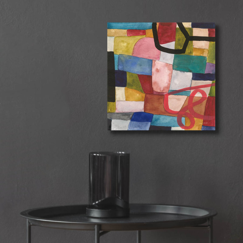  «Freeway 6» par Cheryl Warrick, art mural en verre acrylique, 12 po x 12 po
