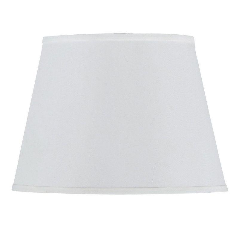 Abat-jour tambour en soie blanche
