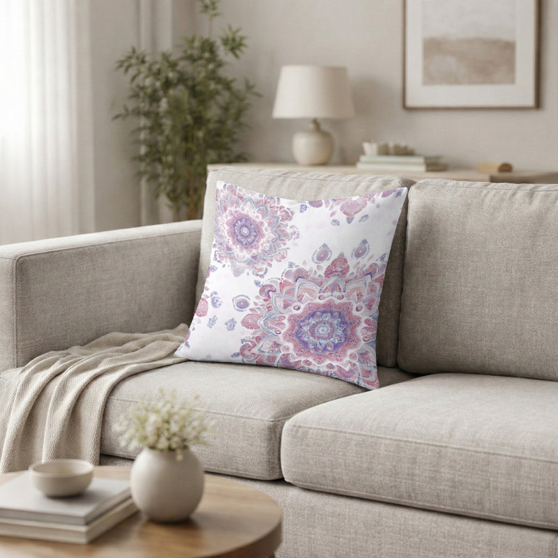Coussin Boho, H 16 po x l 16 po
