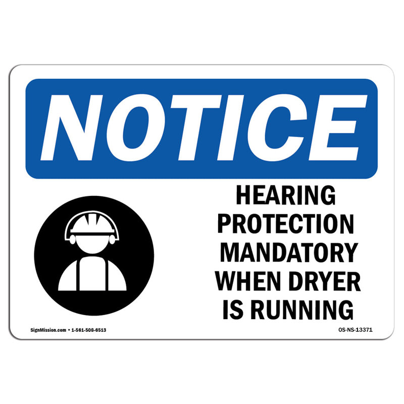 Hearing Protection Mandatory Sign