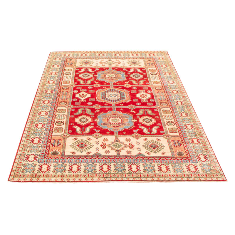 Tapis unique en laine noué à la main 6 pi 7 po x 9 pi 7 po nouvel âge Hanif
