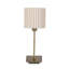 Square Stick Antique Brass Metal Bedside Table Lamp 