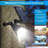 Matte Black Solar Powered Integrated LED Pathway Light Kit