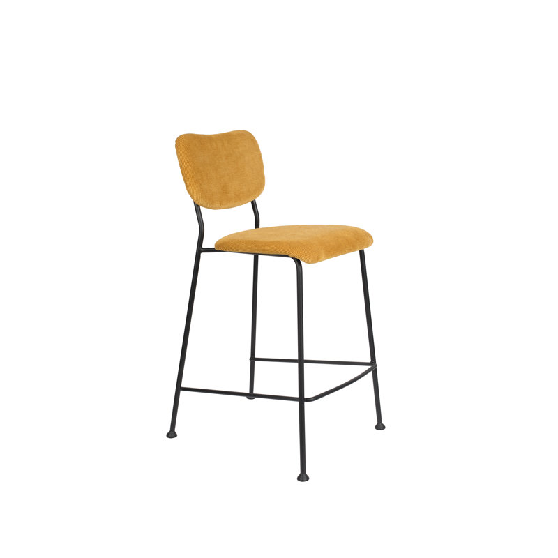 Benson Bar Stool, Yellow, Counter Stool (25” Seat Height)