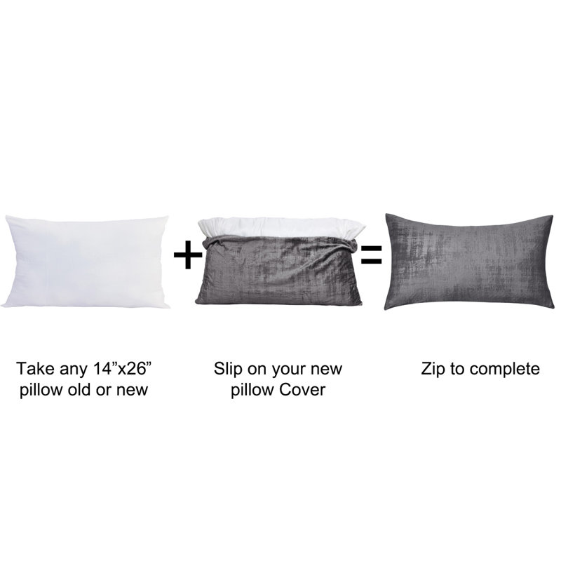 Textured Velvet Pillow Cover (Set of 2)