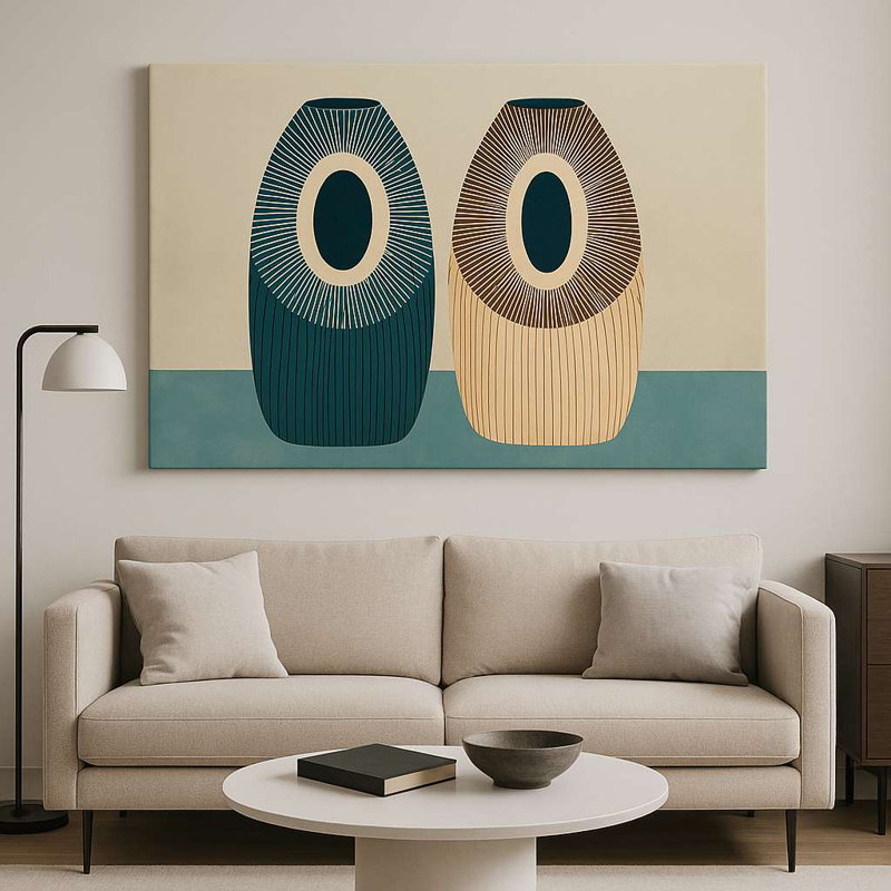 Stunning Decorative Canvas Painting, 19.7 x 27.6 inches | 100% Canvas with 100% Wooden Frame (Thickness: 0.8 x 1.2 inches) | Perfect for Living Room, Bedroom, or Office Decor, Elegant Art Piece for Any Space