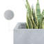 Pot à fleurs carré en béton 16 po avec trous de drainage pour l'intérieur et l'extérieur-33045137-33045138