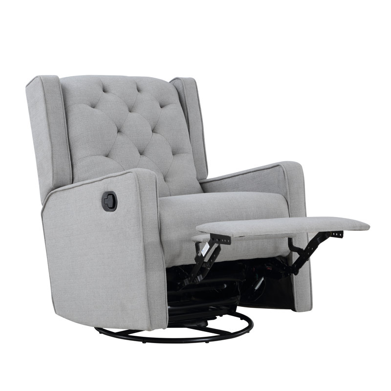 Bryton Swivel Recliner Glider, Pebble