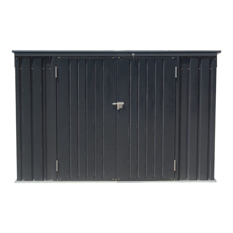 6 ft. W X 4 ft. D Metal Garbage Shed