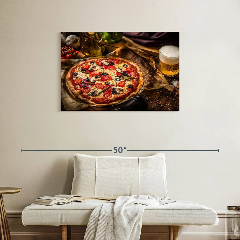 Yarlin Beer And Pizza, 24" H x 36" W