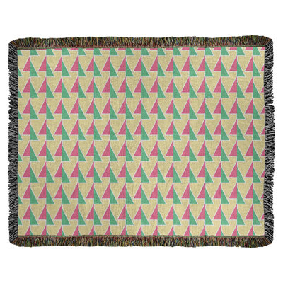 Couverture en coton tissé à flèches changeante