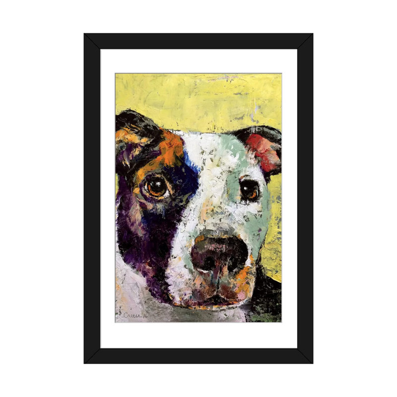 Pit Pit Portrait par Micheal Creese - Impression sur toile tendue sur châssis, H 24 po x l 16 po x P 1 po, Blanc