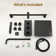 SlideLux 3-Function 12" Thermostatic Complete Rainfall Shower System with 4 Body Jets and Slide Bar