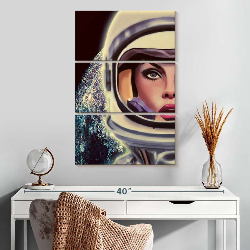 Oberle Le Cosmonaute, 32" H x 20" W