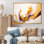 «White and Gold Fusion I», peinture sur toile