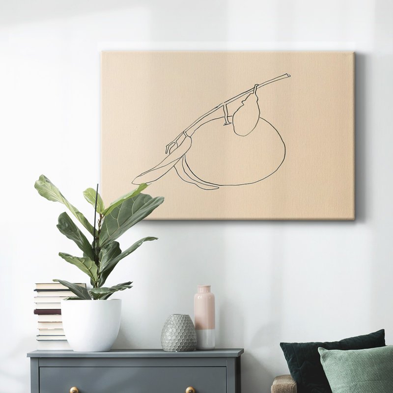 Toile tendue Citrus Contour II-Gallery, H 24 po x l 36 po