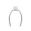 Lighting, 28 po, lampe de table, résine crème, abat-jour ivoire / crème, transitionnel