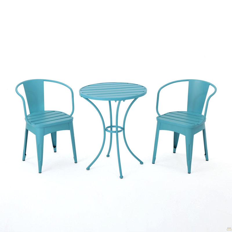 Ensemble de 3 pièces en métal Kd, Bleu