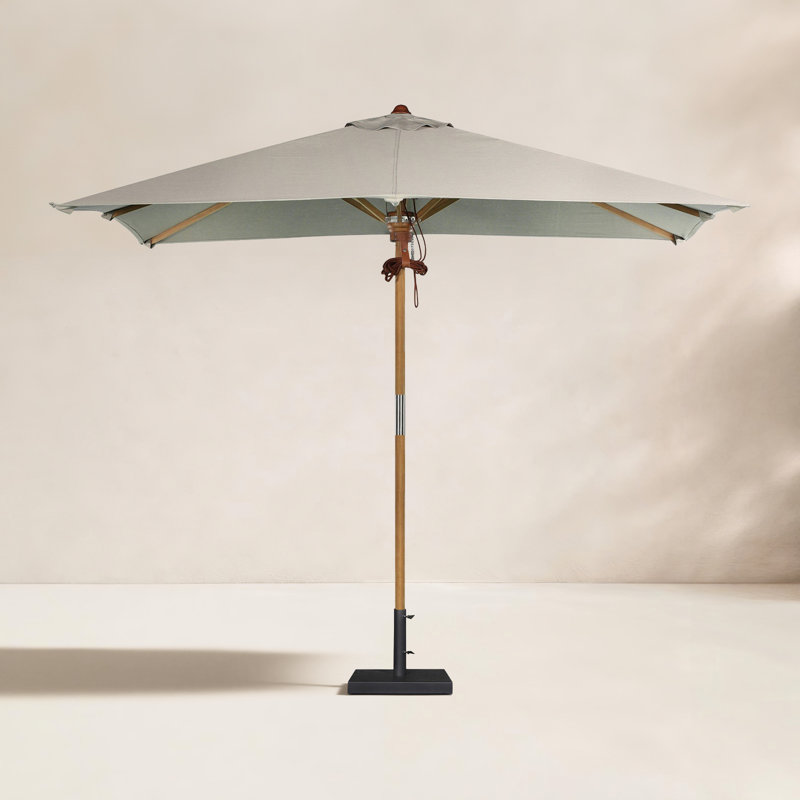 Parasol d'extérieur rectangulaire Baska - 7 x 9,8 pi, Ibiza Mole