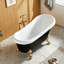 Baignoire de trempage sur pied en acrylique pour salle de bain Modern-137989584
