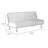 Hini Fold Out Futon Sofa Bed, Modern Chrome Metal Legs-111577774