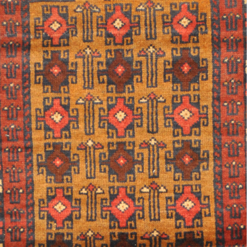 One-of-a-Kind 2'7 X 4'7 Wool Area Rug in Red