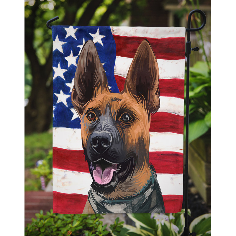 Polyester à 2 côtés 15 x 11 po drapeau de jardin, Plott Hound