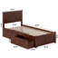 Lit plateforme en bois massif avec pied de lit et tiroirs de rangement Nantucket-96140422-96140424