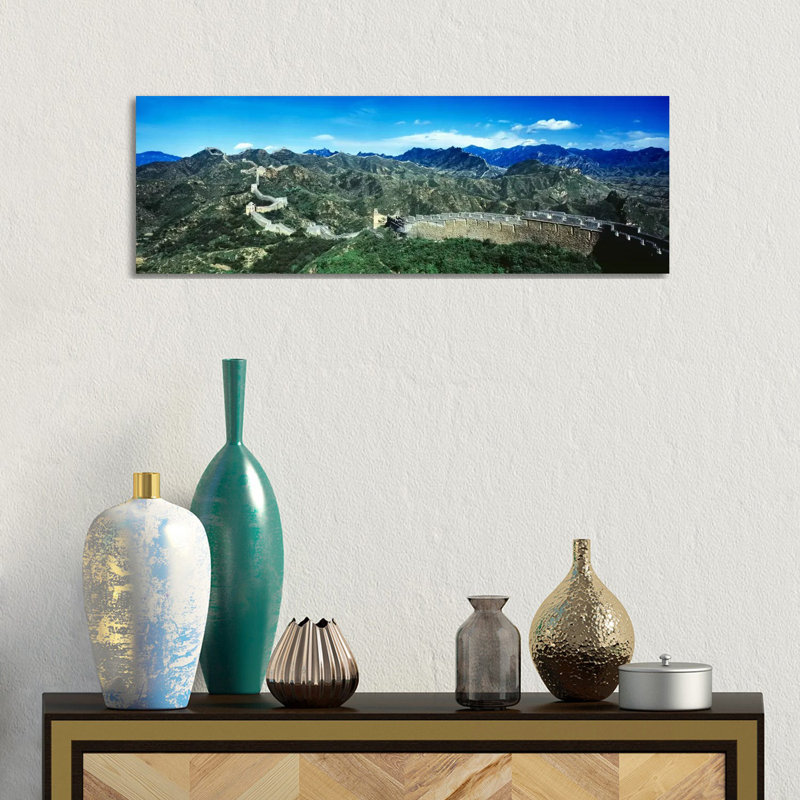 Great Wall of China 1 Piece Wrapped Canvas Panoramic Wall Art, 30.48 cm H x 91.44 cm W x 3.175 cm D