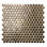Hudson Penny Round 11-7/8 in. x 12-5/8 in. Porcelain Mosaic Tile