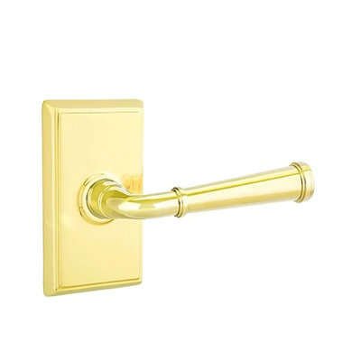 Passage Door Lever with Square Rosette