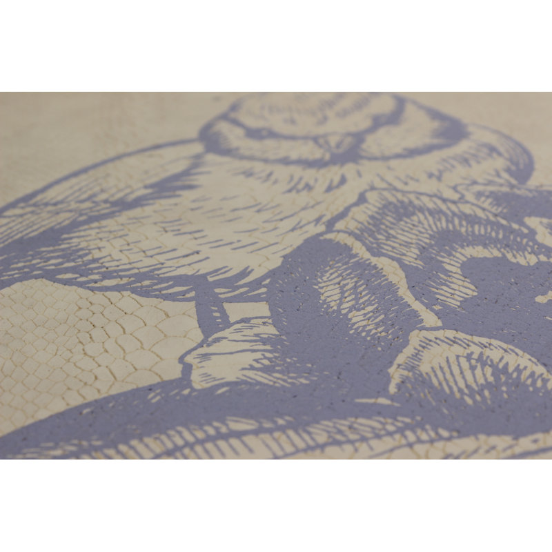 Lilac Bluebird 18" Rectangular Serving Tray
