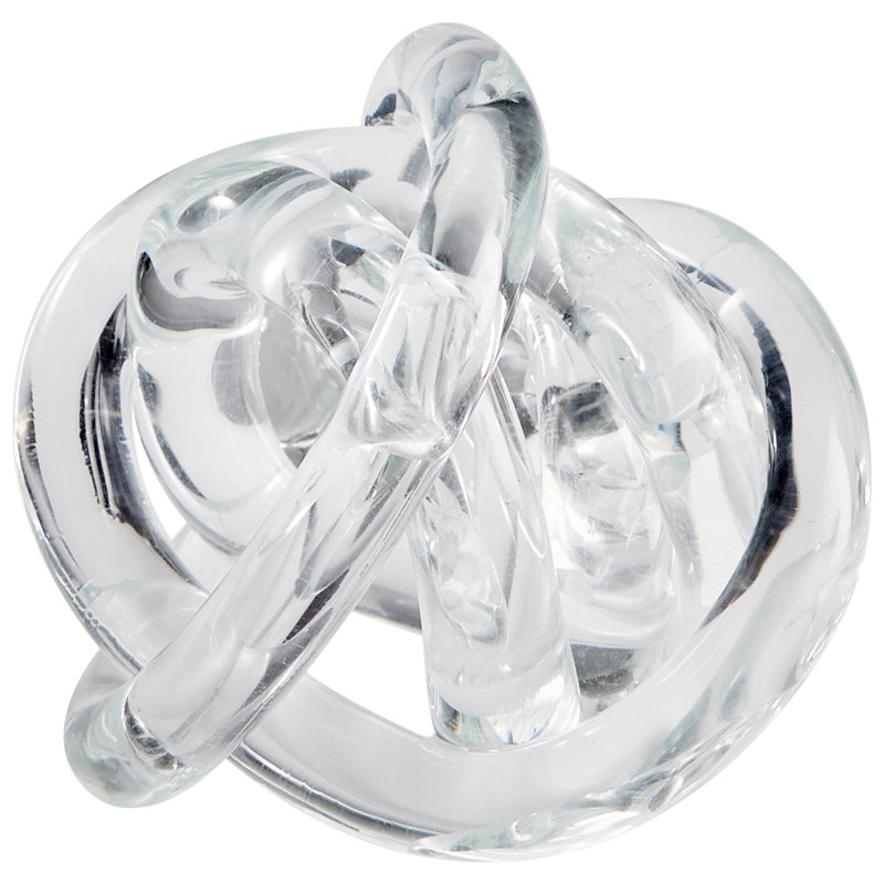 Sculpture de remplissage noueux, H 5,75 po x l 5,75 po x P 5,75 po