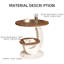 Table de bout en bois manufacturé moderne + fer-1436032507-1436032508