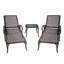 Chaise longue en fonte d'aluminium 1Pcs brun, chaise-1640463409