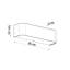 Delince Plastic Flush Mounted Sconce-60295719