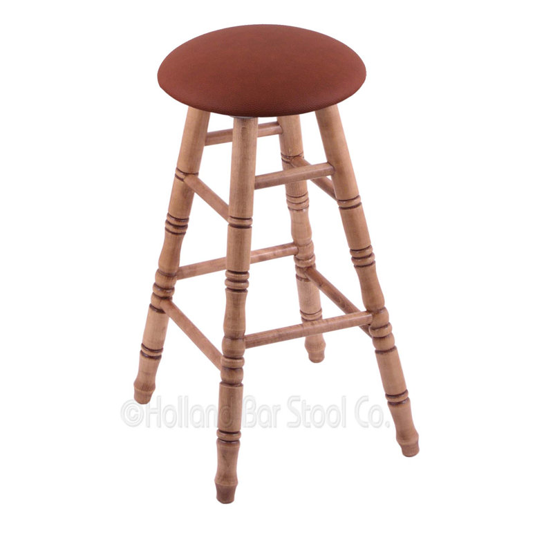 Tabouret de bar 36 po pivotante upholsetered, Chêne cerisier foncé, Adobe Rein, Très grand (siège d'une hauteur de 36 po)