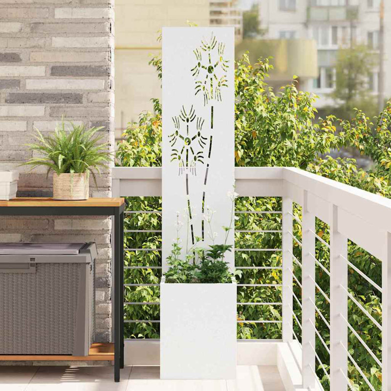 Planter Box, 140cm H x 32cm W x 32cm D, White