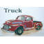 "Red Truck" by Reesa Qualia Painting Print on Wrapped Canvas-20054641