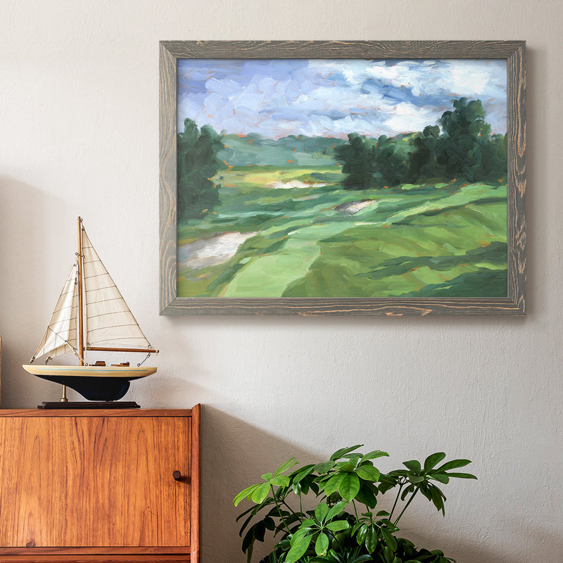Golf Course Study IV, reproduction d'art sur toile, Gris, H 18 po x l 26 po x P 1,5 po