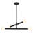 Omied 4-Light Chandelier in Matte Black-206712455