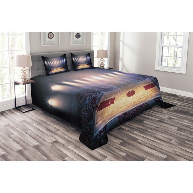 Fraire No Pattern Bedspread with Pillow Shams, 220 x 264 cm